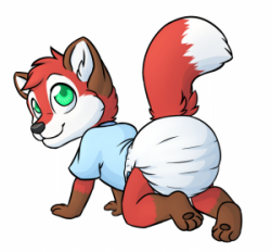 abdl86:  The Little CrawlerThe Little Crawler. Foxy like to crawl