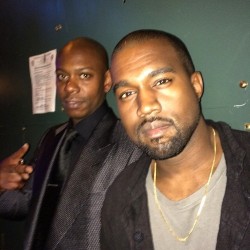 welovekanyewest:  Kanye West and Dave Chappelle two legends together!!!