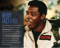 nerdyfacts:  Nerdy Fact #1489: Ernie Hudson, who portrayed Winston