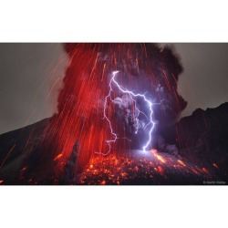 Sakurajima Volcano with Lightning Image Credit & Copyright: