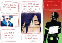 paranoiao:  I didn’t actually expect that color-soulmates au