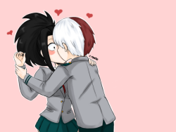 c-jay321:  Doodled a random todomomo thing~