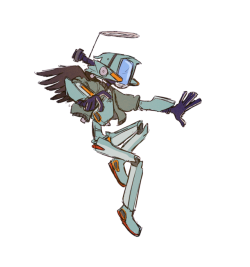 losassen:  Quick Canti sketch… I wanna re-watch FLCL