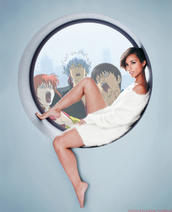 hiphopharem:  The Yorozuya photobombs Alicia Keys 