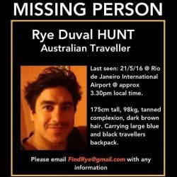 Please help!  AUSTRALIAN MISSING IN BRAZIL  If anyone can help,