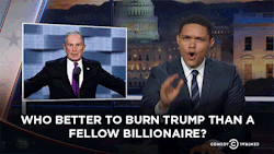 thedailyshow:  Mike Bloomberg drops a series of billionaire burns