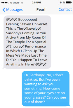 Hey, I’m doing the best I can, Sardonyx! Leave the fourth wall