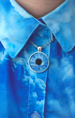 space-grunge:  (via Light Blue Eye Necklace / Eye Pendant / Eye