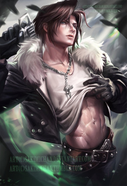 sakimichan:   squall for male pinup for this month : ) I really