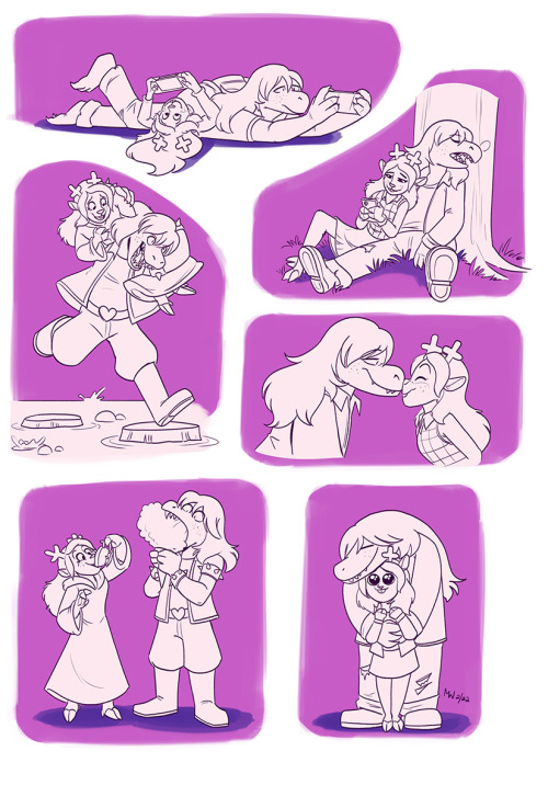 lynxgriffin:Drew a bunch of Suselle for Valentine’s Day!When