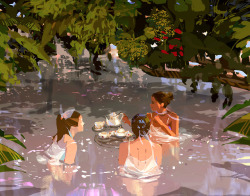 neoncrystallum: girls just having tea