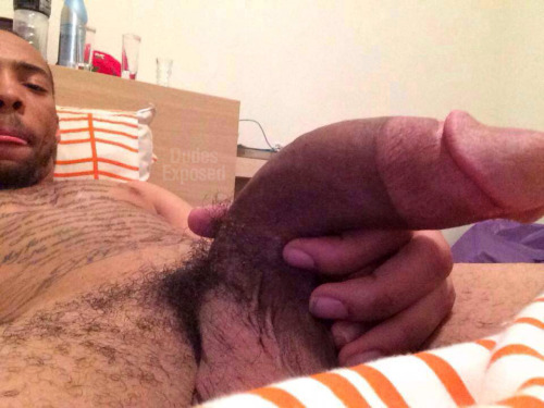 dudes-exposed:  Exclusive: Super hung straight dude named Chavez from New York! MASSIVE cock!       (via TumbleOn)