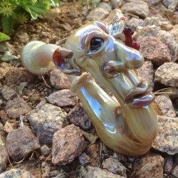 ethereal-algorhythm:  Sherlock Face Pipe  #EtherealGlass #glasspipes