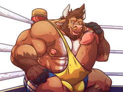 chocofoxcolin: Get in There.  Stocky commission for   zigzagziggy