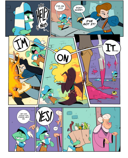 no-lasko: hernyart:  hoppinggills:  First page of this comic. I plan to update every Friday. But to start things up i’ll be posting a page each day during this week.  Yo guys. First page is finally up and to make things special I’ll be posting a new