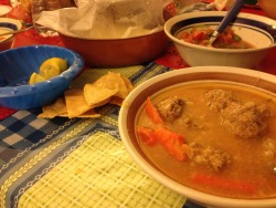 desperate-for-pizza:  My Abuela made me albondigas for my birthday