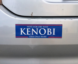 tastefullyoffensive:  He has my vote. [x]