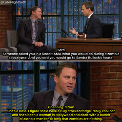 latenightseth:  Now that’s just solid logic.