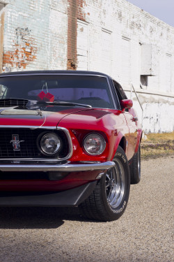 automotivated:  (via 500px / Ford Mustang 1969 - Front Red by