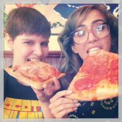 #pizzaistruelove #bostonbabes  (at Pinocchio&rsquo;s Pizza &amp; Subs)