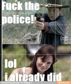 purplecoven:  LMAO! This is great. Only Walking Dead fans will