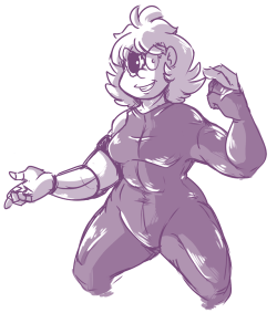   i dont know why i drew this except too swole to control  