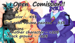 blaffy: Commission is Open!! ●Status open.  If you want to