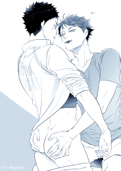 snakeyhoho:Iwa-chan’s buns of steel are right up there with