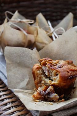 intensefoodcravings:  Roasted Fig, Goat Cheese & Honey Muffins