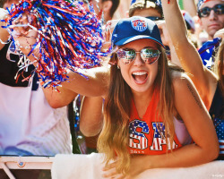 worldcup2014girls:  Beautiful fans gave power to Team USA at