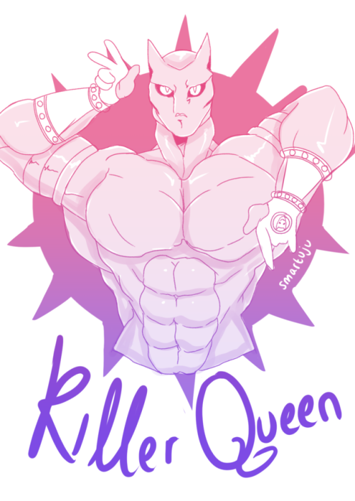 smartuju:I love the way @carmessi does his sketches so I decided to give it a try. I may do more of these often since they are super fun to do. But Carm is super fast with his. I am really slow lol I drew a trashy Killer Queen and Gala as a sign of my