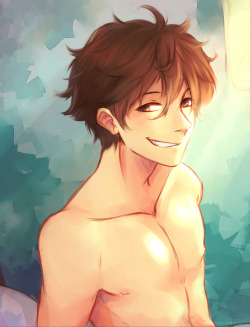 taichichuwhat:Bonus Track of Val’s birthday: Bed hair Oikawa.…and