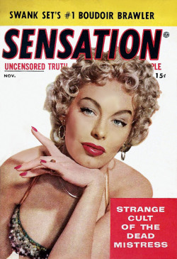 Lili St. Cyr graces the cover of the November ‘54 issue of