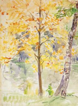 impressionism-art-blog: Fall Colors in the Bois de Boulogne via