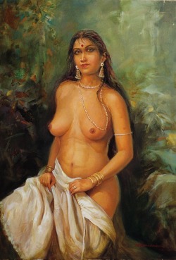 Indian woman, by K.N Ramachandran.