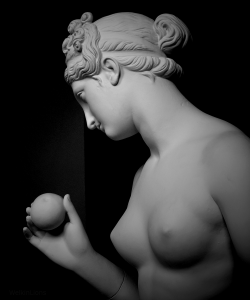 welkinlions:  Venus with Apple by Bertel Thorvaldsen Marble,