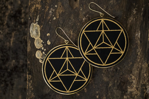 manakahandmade:  Earring By Manaka Collection :. Merkaba Manakee