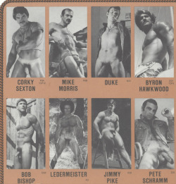 retrofap:  Colt Studios1980 Roster  “Corky Sexton”