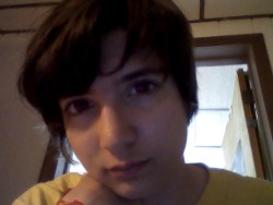 I’m testing out my red contacts for the first time.