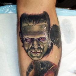 thievinggenius:  Tattoo done by Brendan Boswell. @brendanboz