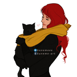 baneme-art:Nat and Liho/Nat and Bucky. :3 Do not repost (you