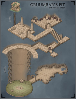 venatusmaps: Gruumbar’s Pit, a self-contained, isometric dungeon