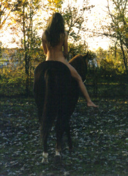 Nude Girls on Horse