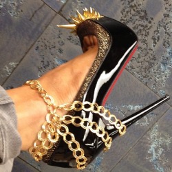 The damn dog chewed up ANOTHER pair of My thousand dollar Louboutins!