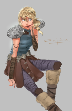 artbydisclaimer: Here is the astrid on model after the ruffnut