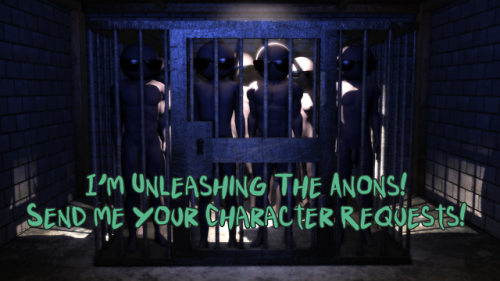 deadboltreturns:  deadboltreturns: Request your favorite character you want to see banged by your anonymous self! To Send a Message Anonymously, go to my main blog page (Not the Dashboard page), click “Ask Me Anything” and remember to click “Ask