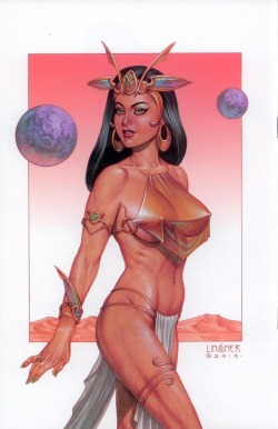 sorcerersskull:  Art by Joseph Michael Linsner Dejah Thoris