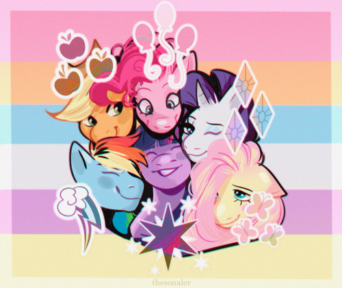 texasuberalles:thesonaler:    made this for mlp 10th anniversary!!