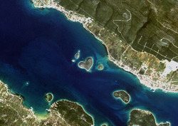 Isle be your valentine (an uninhabited island off the Croatian