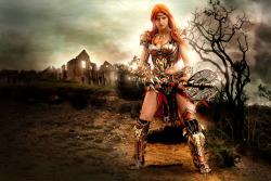 cosplayblog:  The Barbarian from Diablo III  Cosplayer: LittleBlondeGoth